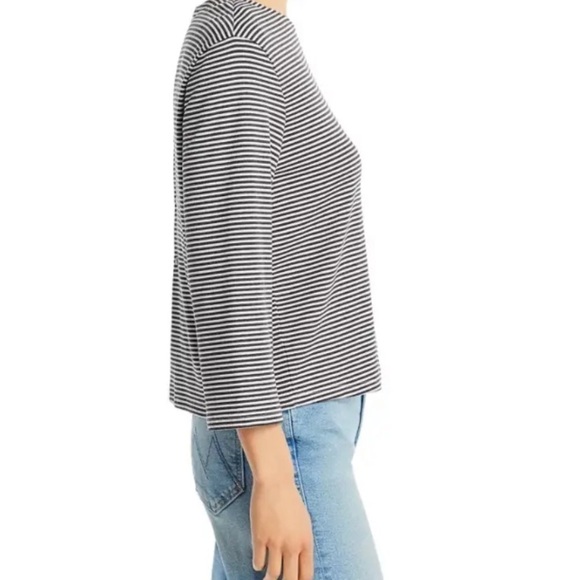 Theory Lowell Square Striped Tee MSRP $140 Great Reviews SZ S M L XL - Picture 5 of 11